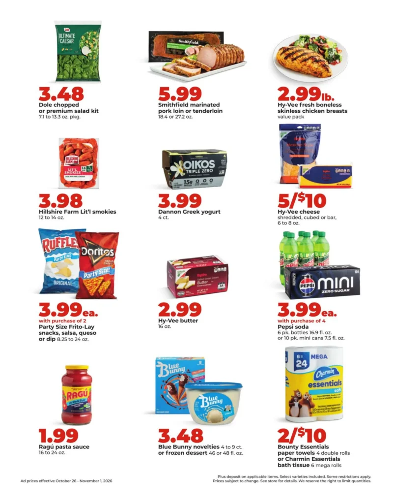 Hy-Vee Weekly Ad 2 Hy-Vee weekly ad page 2, October 26 to November 1, 2026