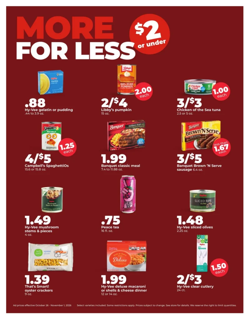Hy-Vee Weekly Ad 6 Hy-Vee weekly ad page 6, October 26 to November 1, 2026
