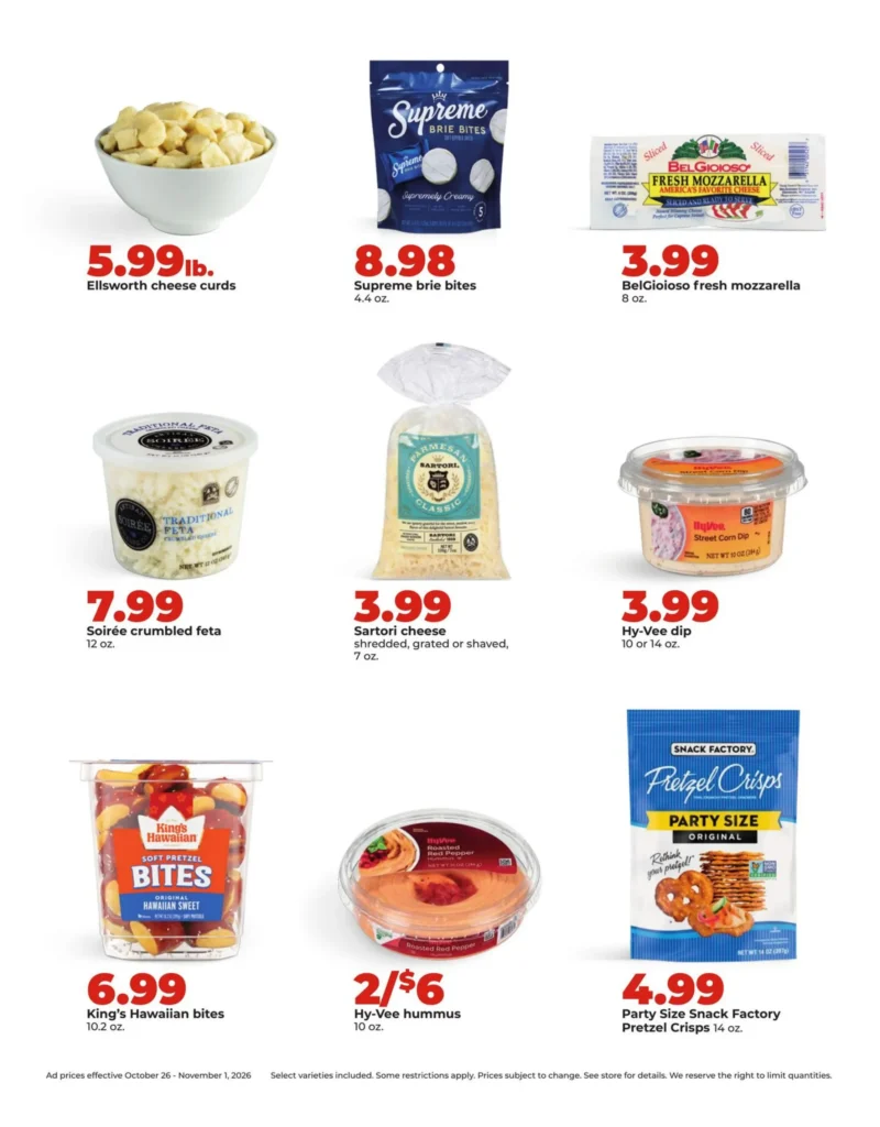 Hy-Vee Weekly Ad 22 Hy-Vee weekly ad page 22, October 26 to November 1, 2026