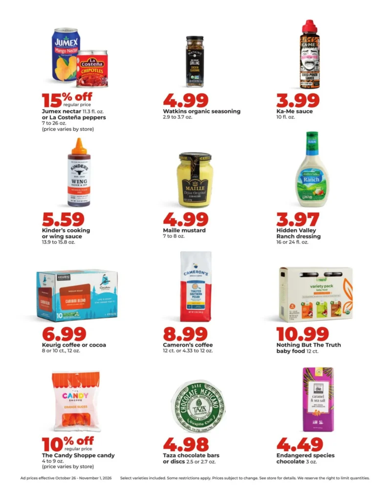 Hy-Vee Weekly Ad 31 Hy-Vee weekly ad page 31, October 26 to November 1, 2026