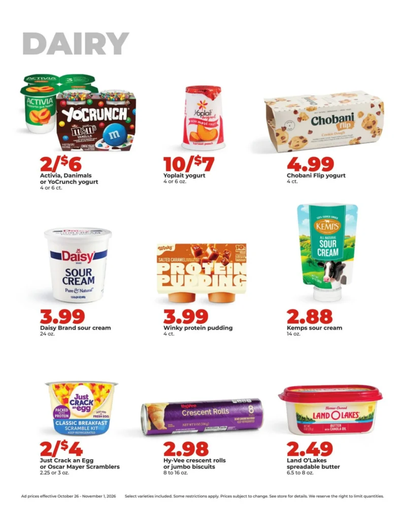 Hy-Vee Weekly Ad 34 Hy-Vee weekly ad page 34, October 26 to November 1, 2026
