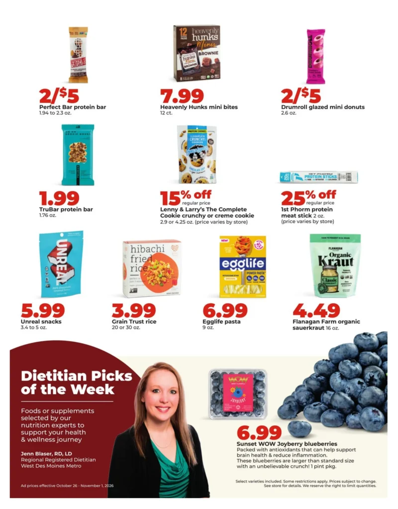 Hy-Vee Weekly Ad 39 Hy-Vee weekly ad page 39, October 26 to November 1, 2026