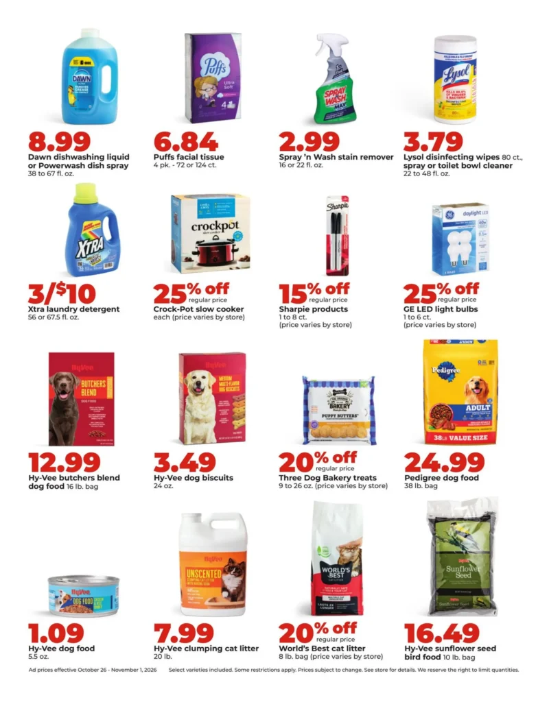Hy-Vee Weekly Ad 43 Hy-Vee weekly ad page 43, October 26 to November 1, 2026